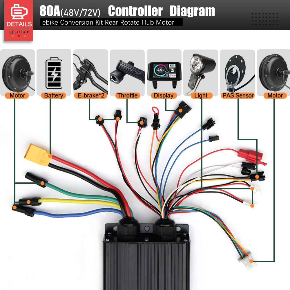 72V 3000W MTX39 E-Bike Convers - Ebike Conversion Kit 72V 3000W ulasan dan harga